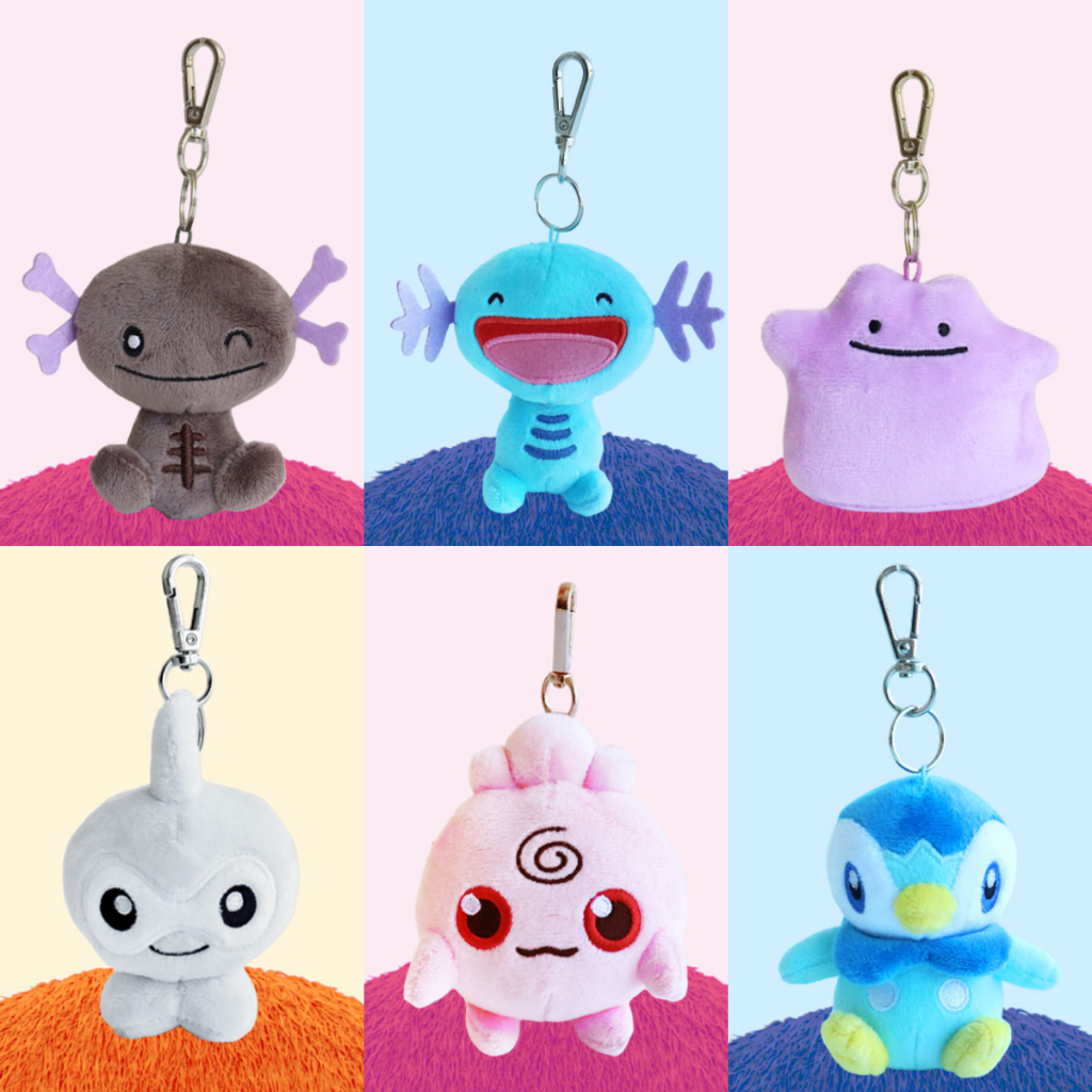 【現貨】 韓國正版 寶可夢 帕底亞烏波 烏波 百變怪 飄浮泡泡 寶寶丁波加曼 娃娃吊飾 吊牌 雷射標籤