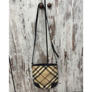 Burberry 經典菱格紋斜背包 側背包 二手