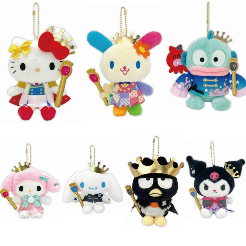 ｜M.aki日本代購｜現貨 三麗鷗王權杖娃娃掛飾 騎士 Fragaria Memories 人魚漢頓 花小兔 kitty