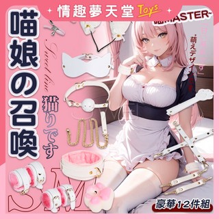 【SM套組】SM束縛套裝 甜系喵語 終極盛宴 毛絨捆綁調情組合 豪華12件套組 BDSM 綑綁 調情 SM道具 情趣夢