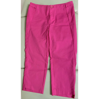 粉色七分褲/休閒褲/長褲/MOMA