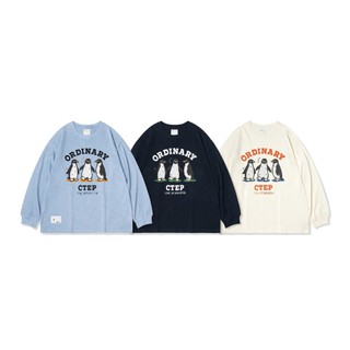 GOSPEL【ORDINARY “PAPA“ CREW L/S TEE】企鵝夥伴竹節棉長TEE