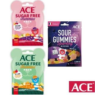 【ACE】ZERO SUGAR無糖Q軟糖40g/袋(蘋果橘子/櫻桃檸檬)酸星球軟糖 全素_Perfect baby