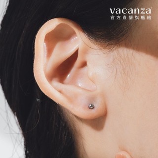 vacanza｜鋼針｜鏡面圓珠轉珠醫療‧鋼針耳環(粗針)