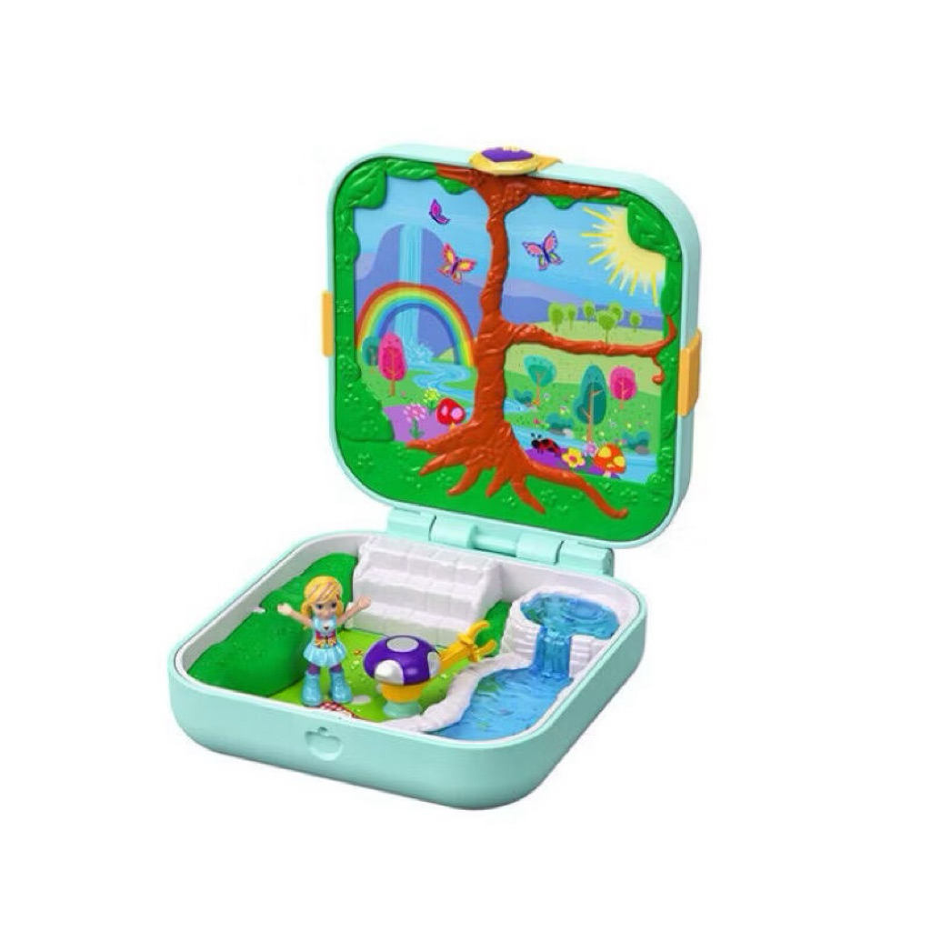 二手🌍 正版 Mattel Polly Pocket 迷你波莉 口袋波莉隱藏情景百寶盒 復古波莉娃娃