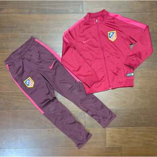 二手 小童 Nike 運動套裝 馬競 西甲 Torres 格子 tracksuit 122-128cm 6-8yrs