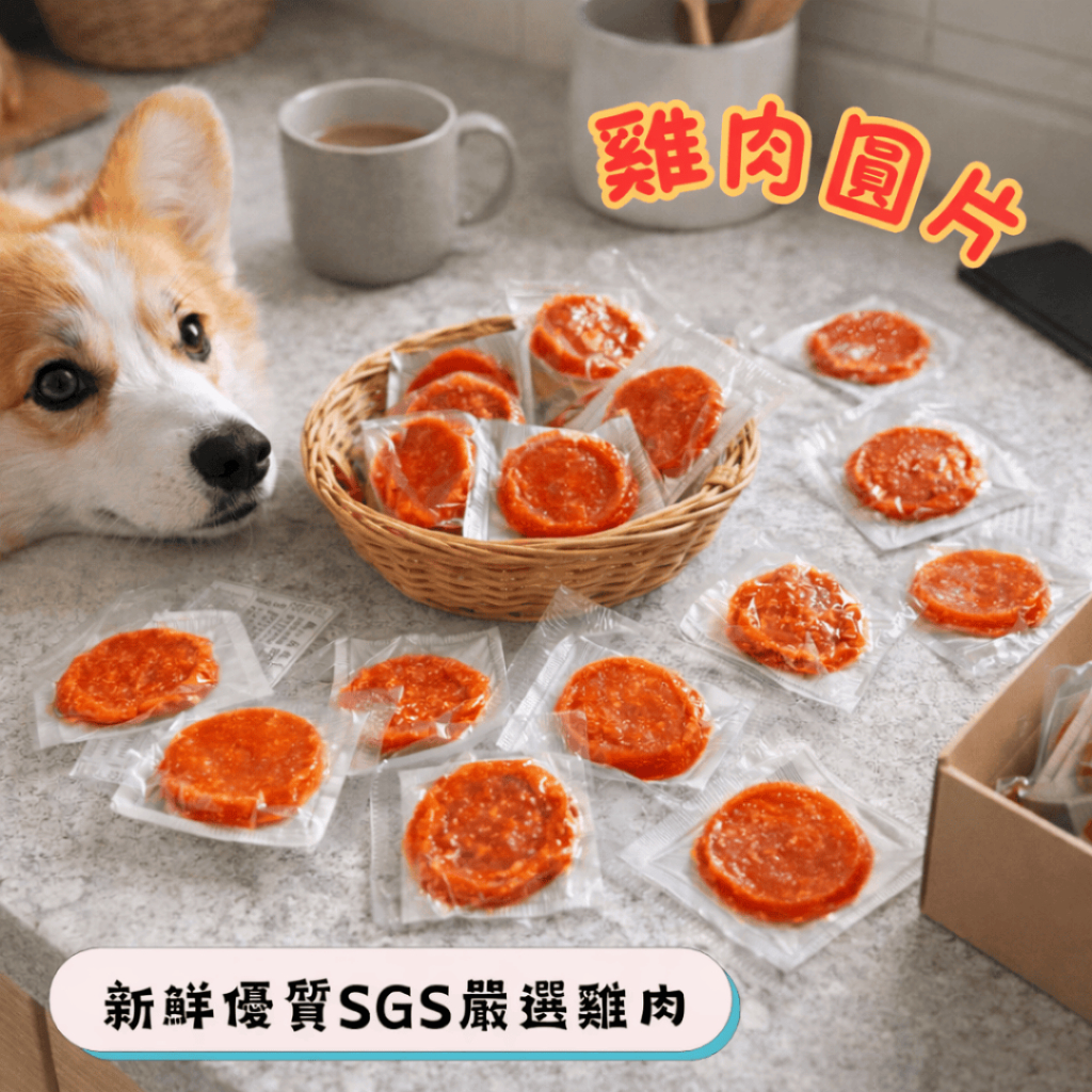 【痴心人】工廠直營 MIT出廠價🚀 新鮮優質SGS嚴選雞肉🌟 單入雞肉圓片 🌟六種口味  寵物零食  雞肉零食 狗狗零食