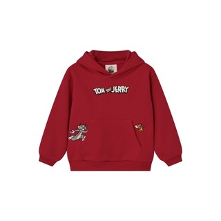 GIORDANO 童裝追逐遊戲刺繡連帽TEE 湯姆貓與傑利鼠系列【雙色任選】03086615