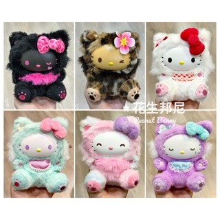 🥜花生邦尼🐇日貨 (現貨!)日本三麗鷗 裝扮 Hello Kitty 玩偶 鑰匙圈 吊飾 糖膠絨毛玩偶 娃娃 曬黑 豹紋