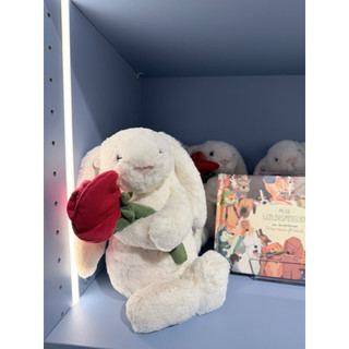 《現貨》Jellycat 玫瑰花兔+愛心馬卡龍 情人節 Cream Bunny with Rose