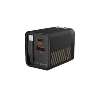 【JOWUA】Tesla 特斯拉 65W GaN 伸縮線充電器 自帶1條Type-c+2條USB設備線 伸縮線65W快充