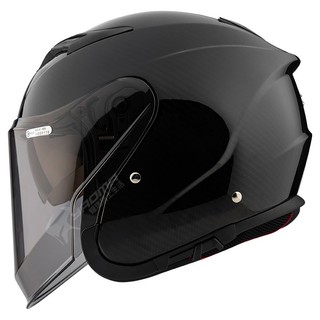 【ZEUS】安全帽 ZS-630 亮面 透明碳纖維 輕量化 通風 內鏡 藍芽耳機槽 3/4罩 ZS630 安全帽 ｜耀瑪