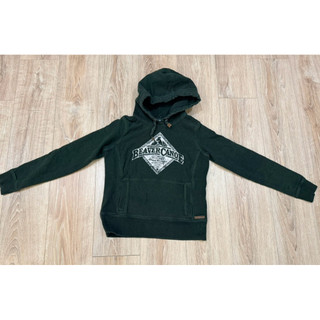 ［整理衣櫃］Roots Beaver Canoe hoodie 深綠色女款內刷毛帽T(S)