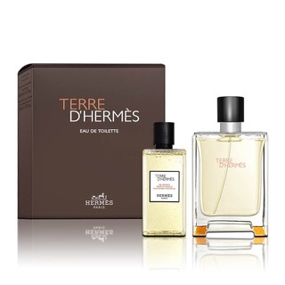 HERMES 愛馬仕 Terre D'Hermes 大地男性香氛禮盒(淡香水100ML+沐浴膠80ML)【岡山真愛香水】