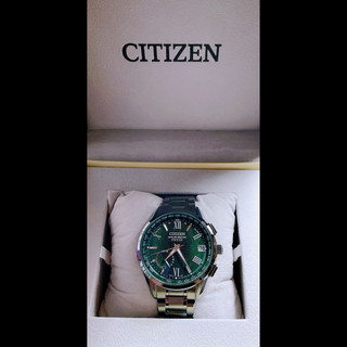 CITIZE 星辰 新品CC3057-57W極光之森全球限量款500隻GPS衛星自對時男錶 鈦金屬耐磨硬化處理藍寶石鏡面