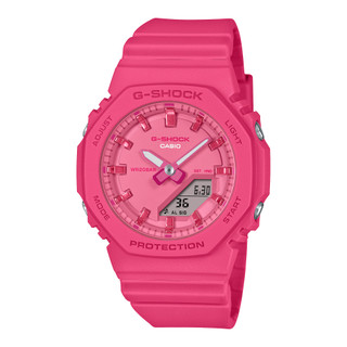 CASIO卡西歐 G-SHOCK粉紅力量雙顯錶/GMA-P2100PP-4A
