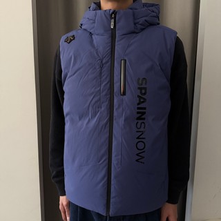 DESCENTE 迪桑特 羽絨背心 連帽羽絨背心 AUDI奧迪聯名款 SDVO1