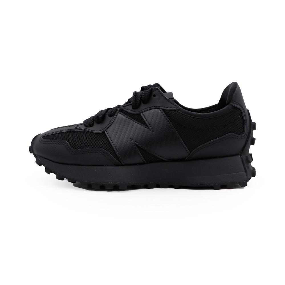 New Balance 327 黑 皮革 休閒 運動鞋 男女款 B6757【新竹皇家U327SCA】