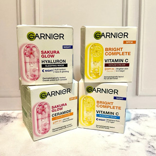 Garnier Sakura Glow Cream Siang Spf 30 Cream Malam Bright Co