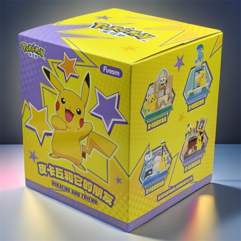 【現貨-布偶市集】Pokemon 皮卡丘和它的朋友系列 盲盒 公仔 皮卡丘 百變怪 胖丁 可達鴨 六尾 波加曼 寶可夢