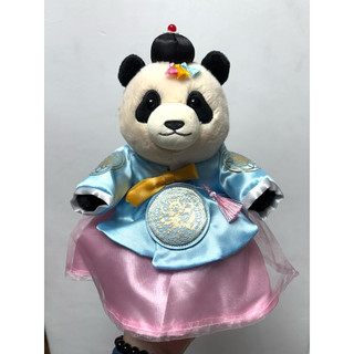 2026新年福寶可愛熊貓愛寶樂園新年衣服韓服玩偶娃娃