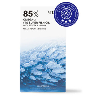 ［現貨免運］[一盒60粒]維他盒子Vitabox挪威85% Omega3高濃度魚油(第二代rTG型)