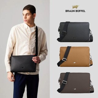 【BRAUN BUFFEL】斯萊特-A 大型橫式斜背包-多色賣場(德國小金牛台灣總代理)/BF565-62