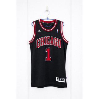 NBA球衣 芝加哥 公牛隊 Rose 退休球衣 黑紅 正版 愛迪達