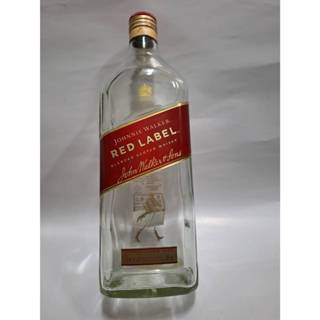 約翰走路紅牌 1.75公升 /空酒瓶/玻璃瓶/酒瓶/裝飾/花瓶/收藏 擺飾
