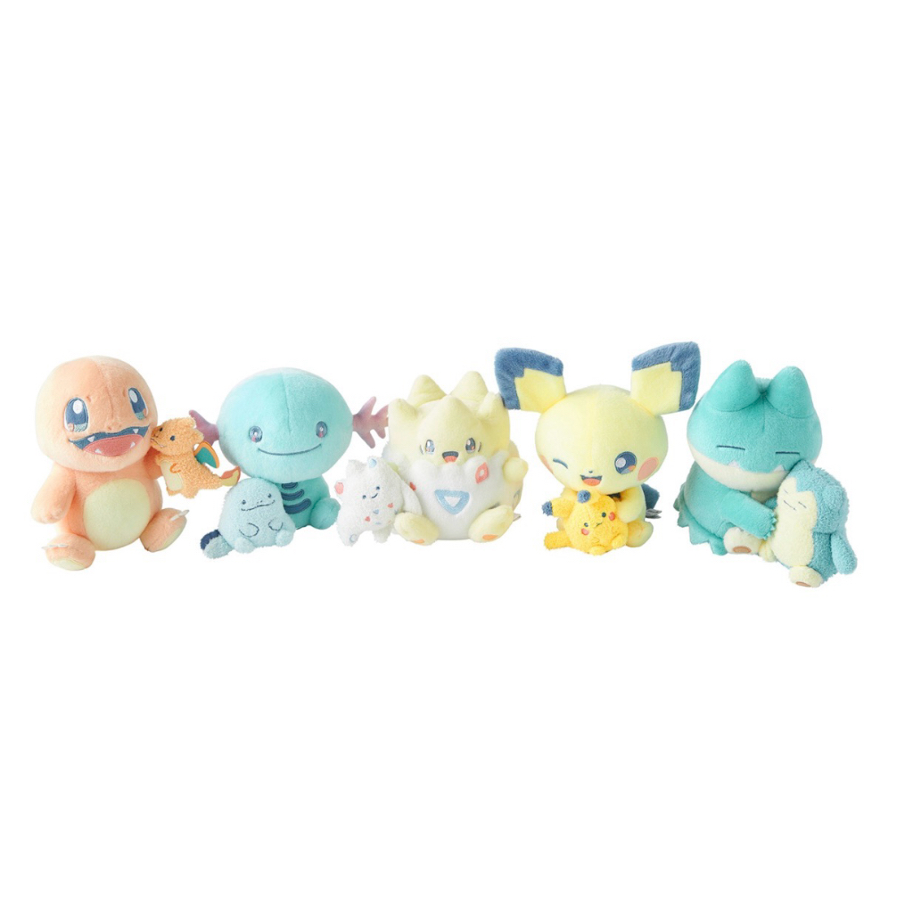 全新現貨 日本寶可夢中心 PokémonCenter  寶可夢白日夢系列 皮卡丘 卡比獸 小火龍 沼王 吊飾 大娃