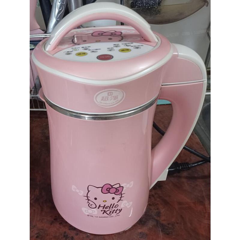 ╭✿㊣ 二手 HELLO KITTY 限定款 超淨 養生豆漿機【SBM-1312R】養生飲品 果汁 養生粥 豆漿機