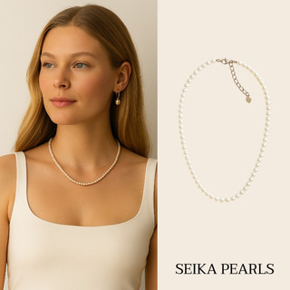 【Seika Pearls】Dewdrop 晨露淡水珍珠3-4mm項鍊
