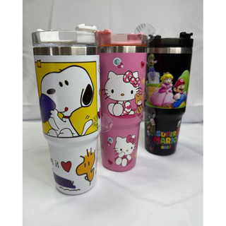 卡通人物冰壩杯（史奴比、HelloKitty、瑪利歐、米奇）900ml