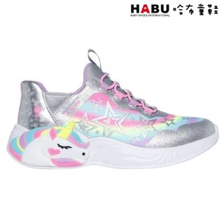 【SKECHERS】女童系列 燈鞋 Unicorn Dreams 彩虹小馬 中童 302296LSMLT｜哈布童鞋