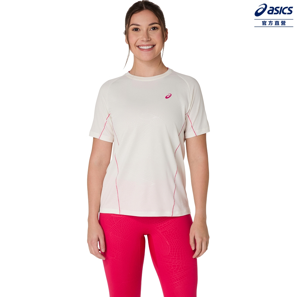 ASICS 亞瑟士 短袖上衣 女款 ACTIMOTION海外版 網球上衣 2042A385-100