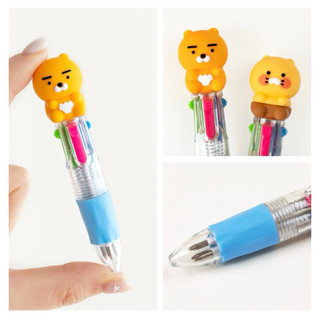 Kakao Friends 萊恩 春植 迷你公仔 四色筆 原子筆 0.7mm