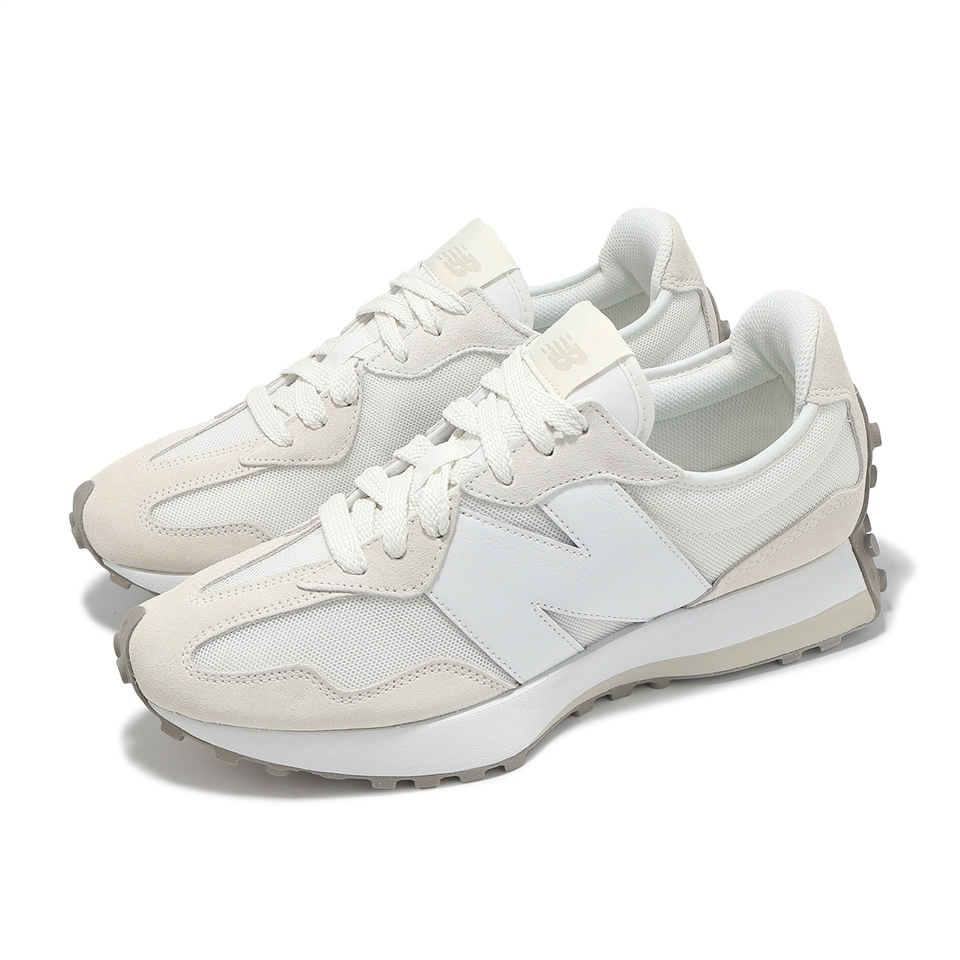 New Balance 休閒鞋 327 男鞋 女鞋  復古 麂皮 情侶鞋 NB  舒適 好穿  米白 U327LNA