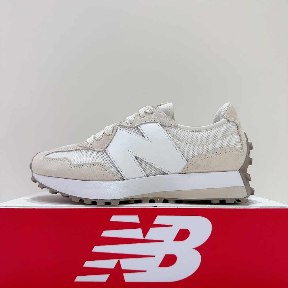 New Balance NB 327 男女款 米色 皮革 麂皮 D楦頭 運動 休閒鞋 U327LNA