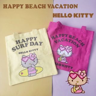 HELLO KITTY凱蒂貓日燒系列帆布手提背袋 帆布包 手提袋 手提包 單肩包 補習袋 才藝袋