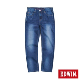 EDWIN 男款 JERSEYS 個性標準丹寧直筒迦績褲(石洗綠)