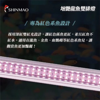 ⭐️大洲水族⭐️欣茂 AW60 增艷龍魚雙排燈 深紅雙光 不紅水 魚缸燈 龍魚燈 水族燈 LED跨燈 金魚燈 血鸚鵡燈