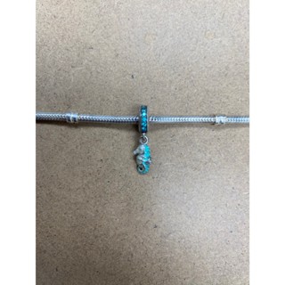 二手 Pandora 吊飾 海馬 鑽【沒有手鍊】潘朵拉 純銀 925 92.5% 可搭配 串飾 固定扣 安全鍊
