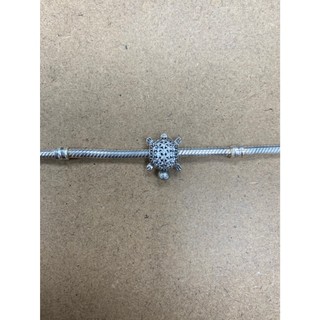 二手 Pandora 串飾 烏龜 鑽【沒有手鍊】潘朵拉 純銀 925 92.5% 可搭配 吊飾 固定扣 安全鍊 古著