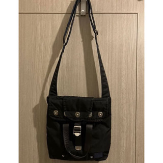 Porter yoshida x Sacai 聯名款 皮革 尼龍 斜背包