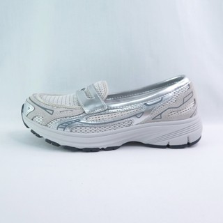 Skechers 舒華著用款 159305SIL 女休閒鞋 VAR CITY 樂福鞋 銀【iSport愛運動】