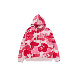 BAPE X BAYC CAMO PULLOVER HOODIE 粉迷彩帽踢 聯名無聊猿 迷彩套頭抽繩連帽衫 限量 潮流