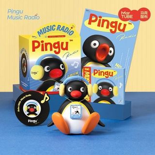 PINGU🐧 搖頭音樂公仔 正版授權 企鵝 桌上 擺設 可動式 公仔擺件 送朋友生日 交換 禮物 pingu 企鵝 家族