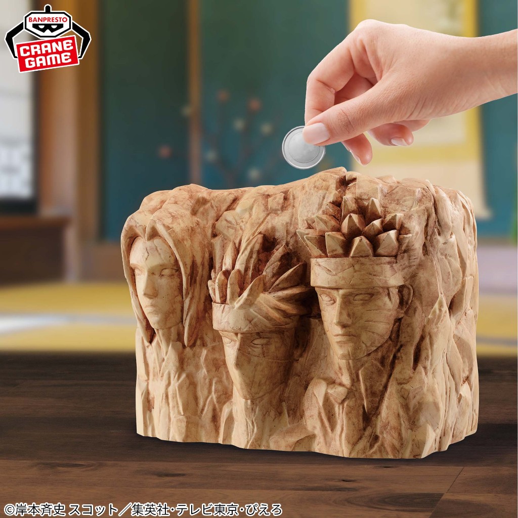 《夾玩天地》火影忍者 正版授權 萬代日版公仔 火影顏岩 慕留人- 火影新世代-五～七代目造型存錢筒 全新未拆 微盒損