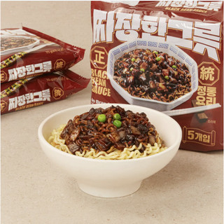 韓國代購 韓國 No Brand 炸醬拉麵 炸醬 韓國泡麵 炸醬麵 泡麵 醡醬 新版 第二版 一袋五包
