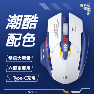 隔日達 inphic英菲克 藍芽滑鼠三模 無線靜音滑鼠 充電滑鼠 A9機甲無線滑鼠 科幻酷炫創意造型 機甲滑鼠 電競滑鼠